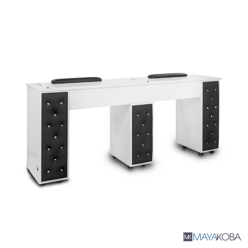 DREXEL Tufted Double Manicure Table 
